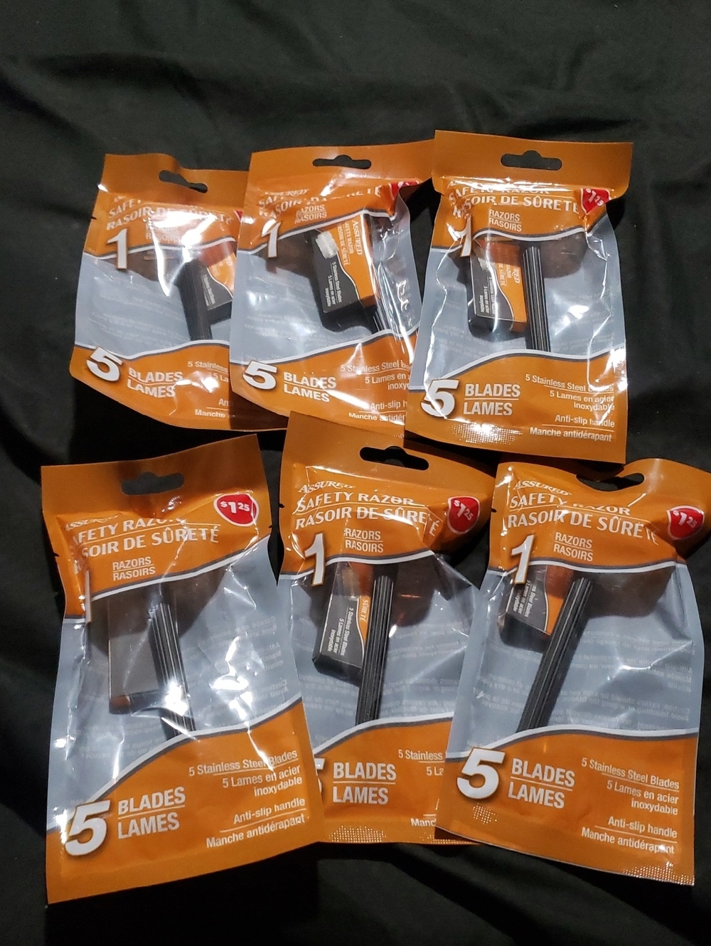 Assured Safety Razors Lot x6 New